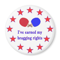 Bragging Rights Ping Pong Fridge Magnet