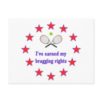 Bragging Rights Tennis Postcard