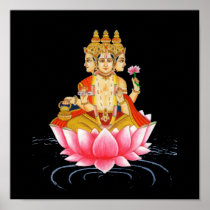 BRAHMA - PRAJAPATI - HINDU GODDESS POSTERS