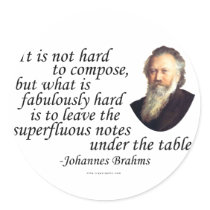 Brahms on Composing stickers by geargems Brahms on Composing stickers