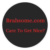 Brahsome Blackout Sticker