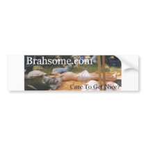 Brahsome bumper stickers