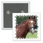 Braided Horse Mane Square Pin
