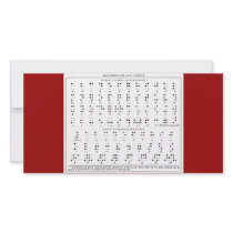 Braille Alphabet Photo Card photo cards by monstervox Braille Alphabet Photo Card photo cards
