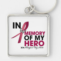 Brain Aneurysm Tribute In Memory of My Hero Key Chain
