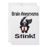 Brain Aneurysms Stink Skunk Awareness Design Personalized Invitations