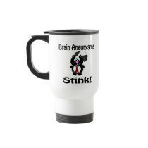 Brain Aneurysms Stink Skunk Awareness Design Mugs