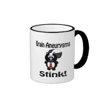 Brain Aneurysms Stink Skunk Awareness Design Coffee Mugs