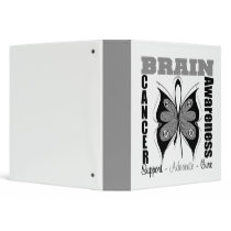 Brain Cancer Awareness Butterfly Binder