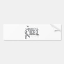 Brain Cancer Awareness: grandmother Bumper Stickers