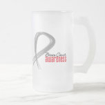 Brain Cancer Awareness Grunge Ribbon mugs