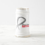 Brain Cancer Awareness Grunge Ribbon mugs