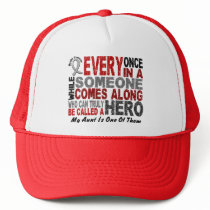 Brain Cancer Awareness HERO COMES ALONG 1 Aunt hats