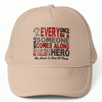 Brain Cancer Awareness HERO COMES ALONG 1 Aunt hats
