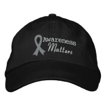 Brain Cancer Awareness Matters Embroidered Baseball Caps
