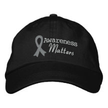 Brain Cancer Awareness Matters Embroidered Baseball Caps