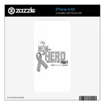 Brain Cancer Awareness: mom iPhone 4 Decals