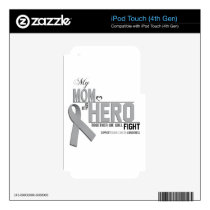 Brain Cancer Awareness: mom Skin For iPod Touch 4G