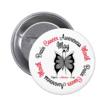 Brain Cancer Awareness Month Circular Buttons