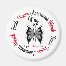 Brain Cancer Awareness Month - May Fridge Magnets