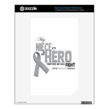 Brain Cancer Awareness:  niece NOOK Color Skins