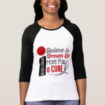 Brain Cancer BELIEVE DREAM HOPE Tee Shirts