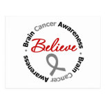 Brain Cancer Believe Postcards