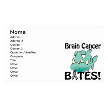 Brain Cancer BITES Business Card Template
