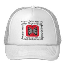 Brain Cancer Butterfly Inspirations Mesh Hats