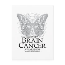 Brain Cancer Butterfly postcards by fightcancertees Brain Cancer Butterfly postcards