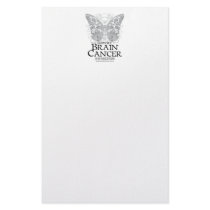 Brain Cancer Butterfly stationery by fightcancertees Brain Cancer Butterfly stationery