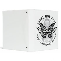 Brain Cancer Butterfly Tribal binders by fightcancertees Brain Cancer Butterfly Tribal binders
