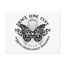 Brain Cancer Butterfly Tribal postcards by fightcancertees Brain Cancer Butterfly Tribal postcards