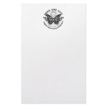 Brain Cancer Butterfly Tribal stationery by fightcancertees Brain Cancer Butterfly Tribal stationery