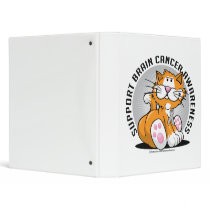 Brain Cancer Cat binders by fightcancertees Brain Cancer Cat binders