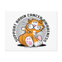 Brain Cancer Cat postcards by fightcancertees Brain Cancer Cat postcards
