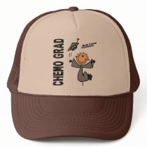 Brain Cancer CHEMO GRAD 1 hats