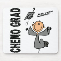 Brain Cancer CHEMO GRAD 1 mousepads