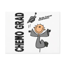 Brain Cancer CHEMO GRAD 1 postcards