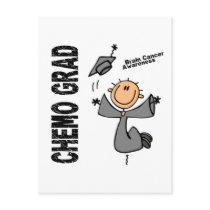 Brain Cancer CHEMO GRAD 1 postcards