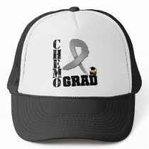 Brain Cancer Chemo Grad Mesh Hat