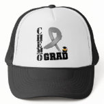 Brain Cancer Chemo Grad hats