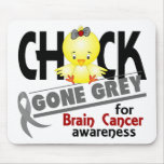 Brain Cancer Chick Gone Grey 2 Mousepad