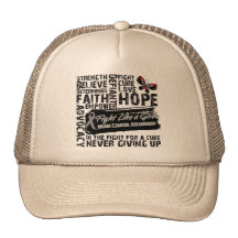 Brain Cancer Collage - Fight Like a Girl Mesh Hats