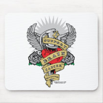 Brain Cancer Dagger mousepads