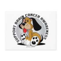 Brain Cancer Dog postcards by fightcancertees Brain Cancer Dog postcards