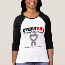 Brain Cancer Every Day I Miss My Husband Tee Shirts
