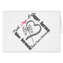 Brain Cancer Faith Hope Love Butterfly Greeting Cards