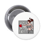 Brain Cancer Fight Like A Girl Boxer buttons