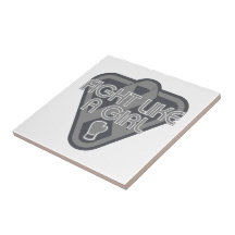 Brain Cancer Fight Like A Girl Glove Tiles